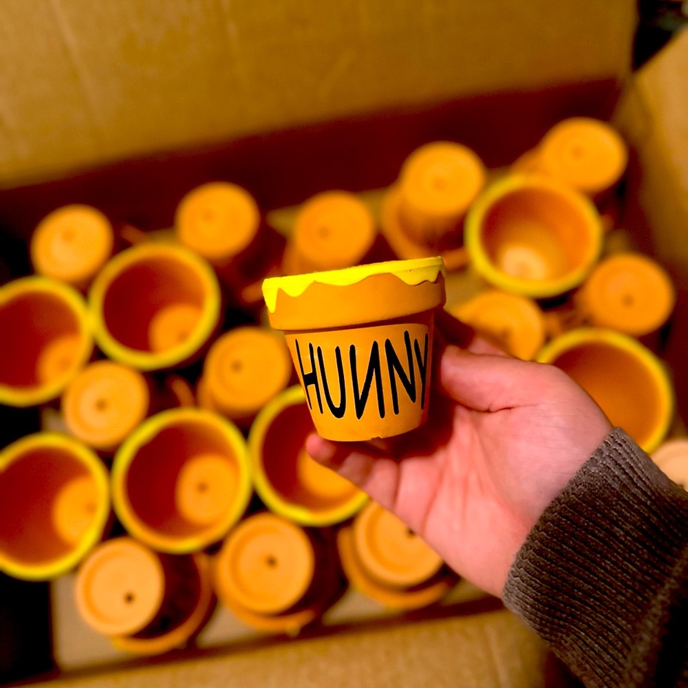 Winnie the Pooh Party Favor Hunny Pots/ Terracotta Pots 24pcs